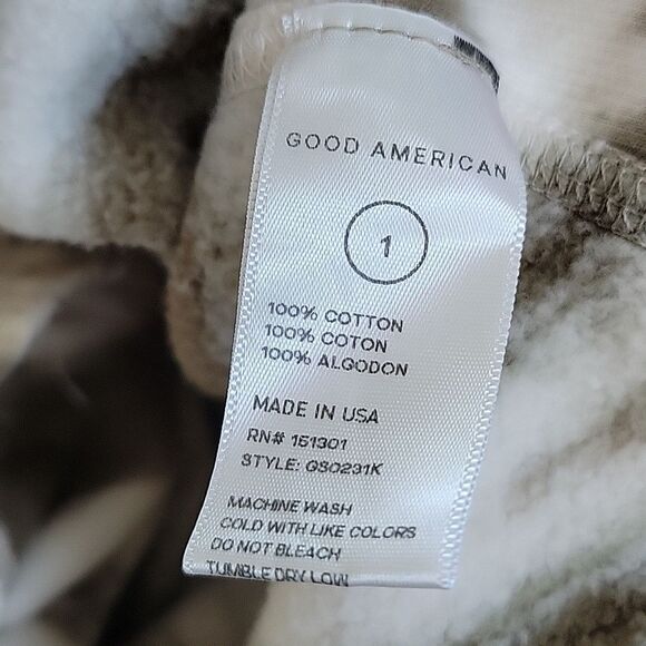 Good American Ribbed Tie-Dye Sweatshirt – 100% Cotton, Made in USA - Picture 8 of 8